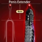 Hotsvibe Reusable Penis Sleeve Extender for Men Soft Black Cock Sleeve Girth Enhancer Sleeve Enlargement - Image 3