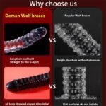 Hotsvibe Reusable Penis Sleeve Extender for Men Soft Black Cock Sleeve Girth Enhancer Sleeve Enlargement - Image 5