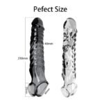 Hotsvibe Reusable Penis Sleeve Extender for Men Soft Black Cock Sleeve Girth Enhancer Sleeve Enlargement - Image 7