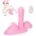Hotsvibe Riding Dildo Vibrator Adult Sex Toys with 10 Vibrating Modes G-Spot Clit Anal Stimulator for Women Men Couples