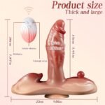 Hotsvibe Sex Toys Sit and Ride Thrusting Dildo Vibrator with Heated 10 Thrusting & 7 Vibrating for G Spot Stimulation - Image 7