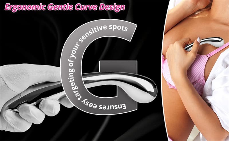 Hotsvibe Stainless Steel Anal Plug 8.66 Inch Double Ended Metal Dildo Prostate Massager for G spot Stimulation 10