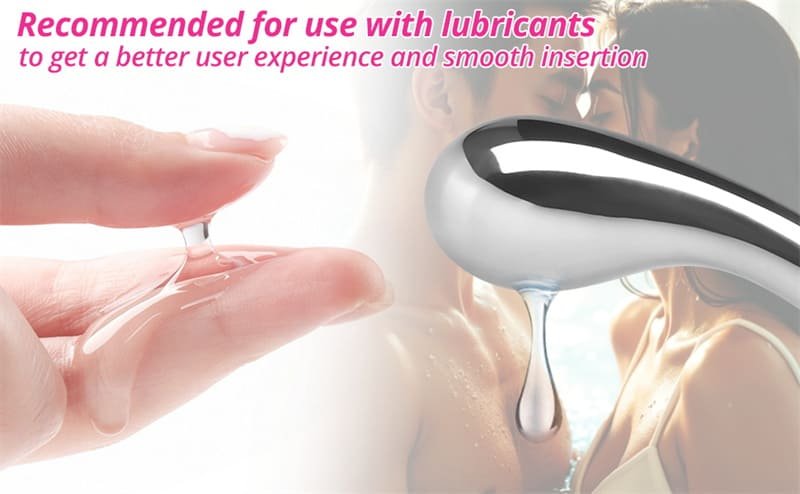 Hotsvibe Stainless Steel Anal Plug 8.66 Inch Double Ended Metal Dildo Prostate Massager for G spot Stimulation 11