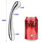 Hotsvibe Stainless Steel Anal Plug, 8.66 Inch Double-Ended Metal Dildo Prostate Massager for G-spot Stimulation - Image 2