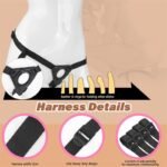 Hotsvibe Strap On Dildo Harness Set with Suction Cup Adjustable Harness Realistic Silicone Dildos for Lesbian - Image 5