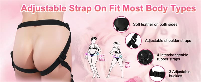 Hotsvibe Strap On Dildo Sex Toys for Women with 10 Powerful Vibration App Remote Control & G Spot Clitoral Stimulation