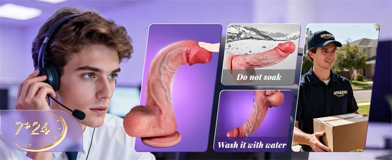 Hotsvibe Thrusting Dildo Vibrator with 10 Vibrating & Thrusting Safety Soft Silicone Dildo for Vagina Anal Stimulation