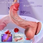 Hotsvibe Thrusting Dildo Vibrator with 10 Vibrating & Thrusting Safety Soft Silicone Dildo for Vagina Anal Stimulation - Image 4