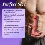 Hotsvibe Thrusting Dildo Vibrator with 10 Vibrating & Thrusting Safety Soft Silicone Dildo for Vagina Anal Stimulation - Image 6