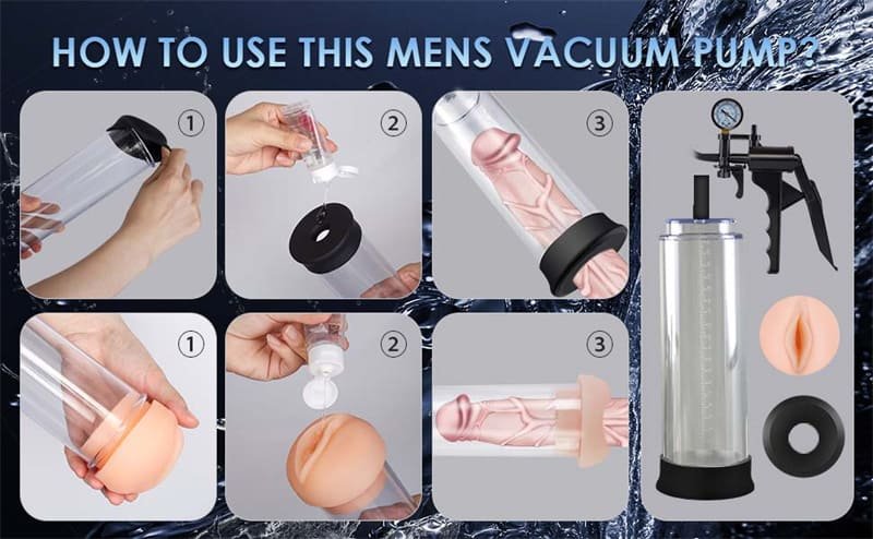 Hotsvibe Vacuum Penis Pump Adult Toys Penis Pump Enlarger Device with 1 Pcs Lifelike Vagina Sleeve 4 Hotsvibe Vacuum Penis Pump Adult Toys Penis Pump Enlarger Device with 1 Pcs Lifelike Vagina Sleeve 11