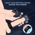 Hotsvibe Vacuum Penis Pump Adult Toys Penis Pump Enlarger Device with 1 Pcs Lifelike Vagina Sleeve - Image 4