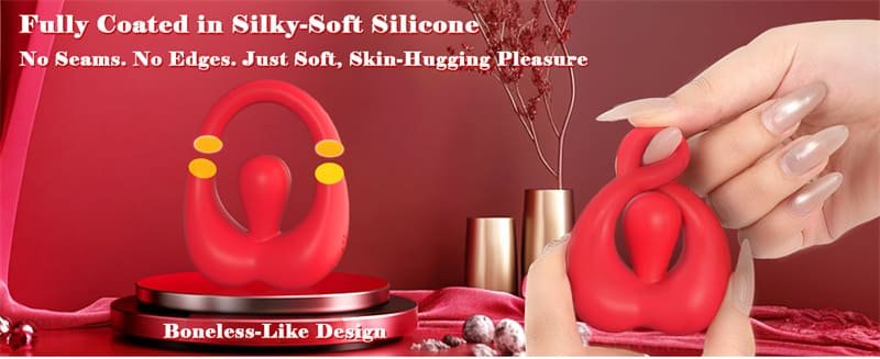 Hotsvibe Vibrating Penis Ring with 360° Adjustable Tongue Clitoral Taint Testicle Stimulator & 9 Vibration Modes