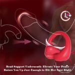 Hotsvibe Vibrating Penis Ring with 360° Adjustable Tongue Clitoral Taint Testicle Stimulator & 9 Vibration Modes - Image 4