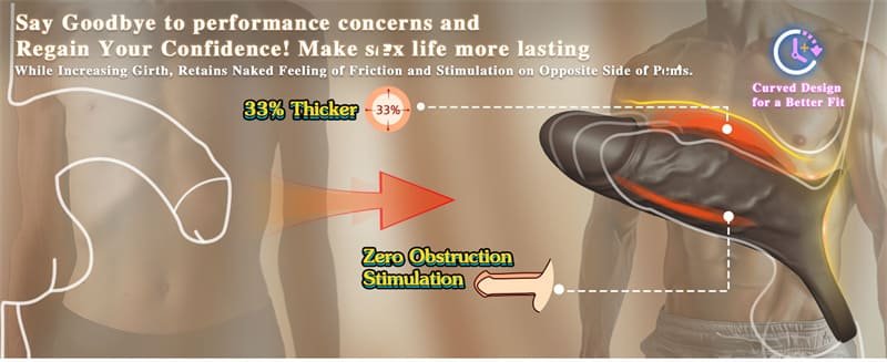 Hotsvibe Vibrating Penis Sleeve Cock Ring for Penis Testicles G Spot Penis Extender Vibrator