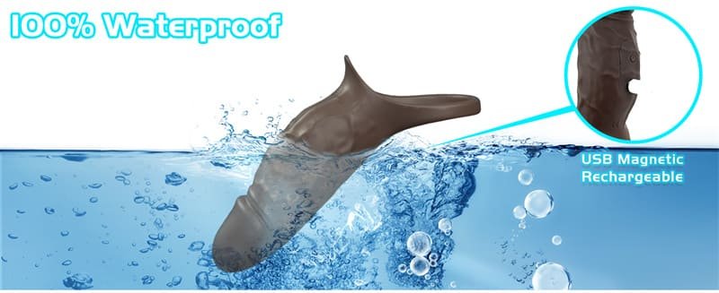 Hotsvibe Vibrating Penis Sleeve Cock Ring for Penis Testicles G Spot Penis Extender Vibrator