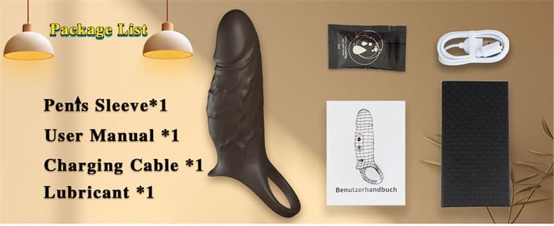 Hotsvibe Vibrating Penis Sleeve Cock Ring for Penis Testicles G Spot Penis Extender Vibrator