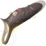 Hotsvibe Vibrating Penis Sleeve Cock Ring for Penis Testicles G Spot Penis Extender Vibrator