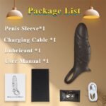 Hotsvibe Vibrating Penis Sleeve Cock Ring for Penis Testicles G Spot Penis Extender Vibrator - Image 8