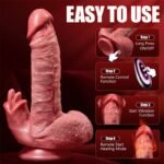 Hotsvibe Huge Realistic Thrusting Dildo Sex Toys Vibrator with 7 Thrusting 10 Vibrating Licking Mode Penis Dildos - Image 6