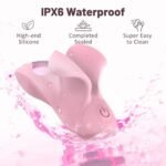 Pink Finger Vibrator Women Sex Toys with 9 Vibrations Silicone Butterfly Vibrators Nipple Clitoris Vibrator - Image 4