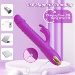 Purple Thrusting Dildo Vibrators with 3 Thrusting and 10 Vibrating Modes Rabbit Vibrator for Solo and Couples - Image 5