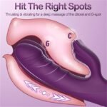 Purple Thrusting Vibrator G Spot Dildos with 3 Thrusting & 10 Vibrations Modes for Dual Stimulation Rabbit Vibrator - Image 5