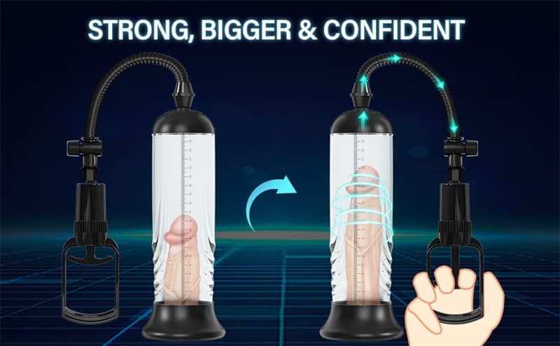 R01N Manual Penis Vacuum Pump Hotsvibe Penis Enlarger Enlargement Extend Pump Air Pressure Device 10