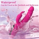 Rabbit Dildo Vibrator for Women with 9 Thrust 9 Vibration Modes Thrusting Dildo Vibrator for Clitoris Stimulation - Image 4