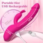 Rabbit Dildo Vibrator for Women with 9 Thrust 9 Vibration Modes Thrusting Dildo Vibrator for Clitoris Stimulation - Image 5