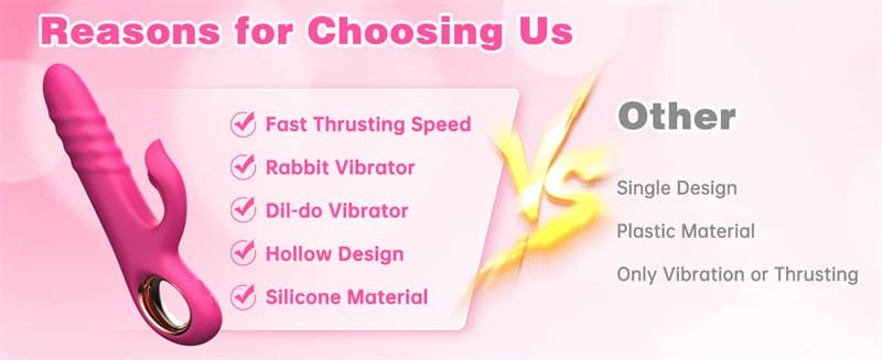 Rabbit G Spot Dildo Vibrators with 10 Powerful Vibrating 10 Thrusting Modes Thrusting Vibrator Sex Toys for Women 13