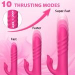 Rabbit G Spot Dildo Vibrators with 10 Powerful Vibrating & 10 Thrusting Modes Thrusting Vibrator Sex Toys for Women - Image 3