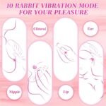 Rabbit Sex Toys G Spot Vibrators Womens Sex Toy with 3 Thrusting 10 Vibration & 3 Wiggling Modes Thrusting Vibrator - Image 4