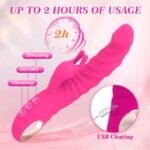 Rabbit Sex Toys G Spot Vibrators Womens Sex Toy with 3 Thrusting 10 Vibration & 3 Wiggling Modes Thrusting Vibrator - Image 5