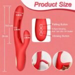 Rabbit Vibrator Dildo for Women with 7 Vibrations & 7 Flapping Modes G Spot Vibrator for Clit Anal Stimulation - Image 8