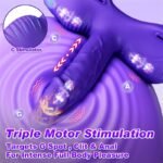 Ride Dildo Vibrator Sex Toys, Strap On Thrusting Dildo with 12 Thrusting & Vibrating Modes Grinder Vibrators for Women - Image 3