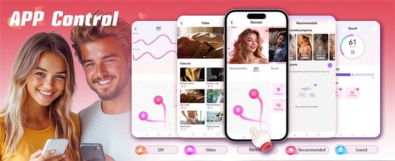 Rose 4 in 1 Rabbit Vibrator for Women with 7 Thrusting 10 Tongue Licking Vibrating Modes APP G Spot Stimulator 14