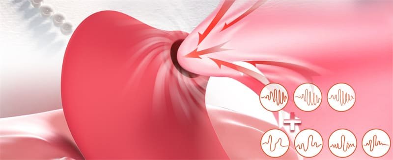 Rose Finger Vibrator with Suction Function 10 Vibration Sucking Clitoral Vibrators Sex Toy for Women Couples 11