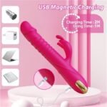 Rose Rabbit Vibrator with 3 Thrusting and 10 Vibrating Modes Silicone Thrusting Dildo Vibrators for Couples - Image 5