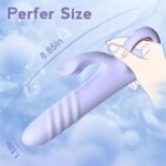 Rose Thrusting Vibrator Sex Toys with 10 Powerful Vibration 10 Thrusting Modes Rabbit G Spot Dildo Vibrators for Women - Image 13
