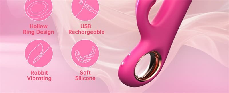Rose Thrusting Vibrator Sex Toys with 10 Powerful Vibration 10 Thrusting Modes Rabbit G Spot Dildo Vibrators for Women 15