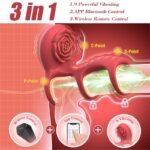 Rose Vibrating Cock Ring with Clitoral G Spot Stimulation & Remote Control 9 Vibrations Couple Sex Toys - Image 3