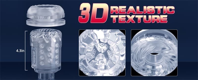 Upgrade Automatic Male Masturbator with 7 Thrusting & 7 Rotating Sex Machine Male Sex Toys with LCD Display D08A