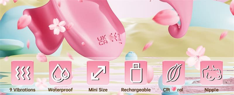 Upgrade Finger Vibrator Sex Toys for Women with 9 Vibrations Bullet Clitoral Stimulator Nipple Toys for Couples