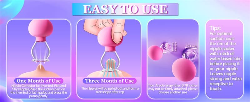 1 Pair Nipple Sucker Stimulator for Couples Manual Suction Mini Foreplay Flirting Nipple Pump Sex Toy