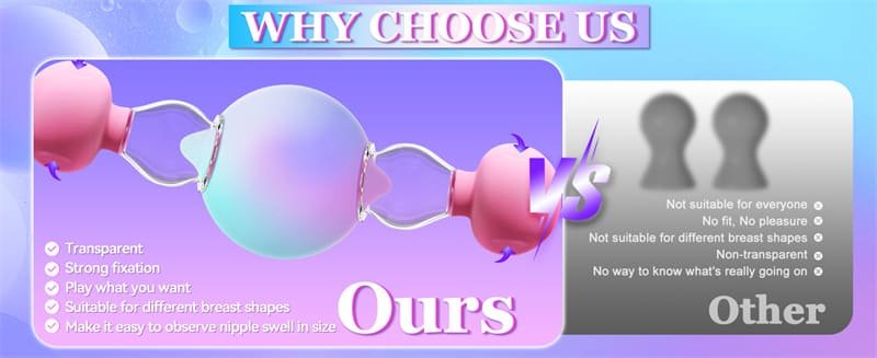 1 Pair Nipple Sucker Stimulator for Couples Manual Suction Mini Foreplay Flirting Nipple Pump Sex Toy