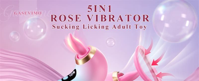 Anna Rose Tongue Vibrators with 3 Sucking 9 Tongue Licking & Vibrating Clitoral G Spot Vibrators with LCD Display