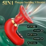 Anna Sucking Vibrator with 9 Tongue Licking & Vibrating 3 Sucking Rose Vibrator Sex Toys with LCD Display - Image 2