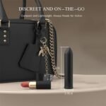 Black Bullet Vibrator with 10 Vibrations Discreet Lipstick Vibe Mini Vibrators with Angled Tip for Clitoral Stimulation - Image 7