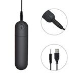 Black G Spot Mini Vibrator Nipple Clitorals Stimulator with 10 Vibration Modes Portable Waterproof Bullet Vibrator - Image 4