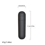 Black G Spot Mini Vibrator Nipple Clitorals Stimulator with 10 Vibration Modes Portable Waterproof Bullet Vibrator - Image 5